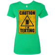 T-Shirts Envy / Small Caution I'm Texting Women's Triblend T-Shirt