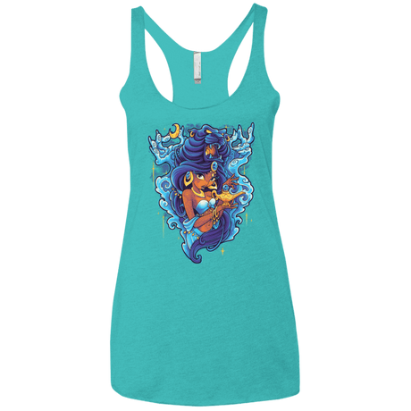 T-Shirts Tahiti Blue / X-Small Cave Of Wonders Women's Triblend Racerback Tank