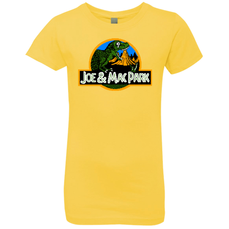 T-Shirts Vibrant Yellow / YXS Caveman park Girls Premium T-Shirt