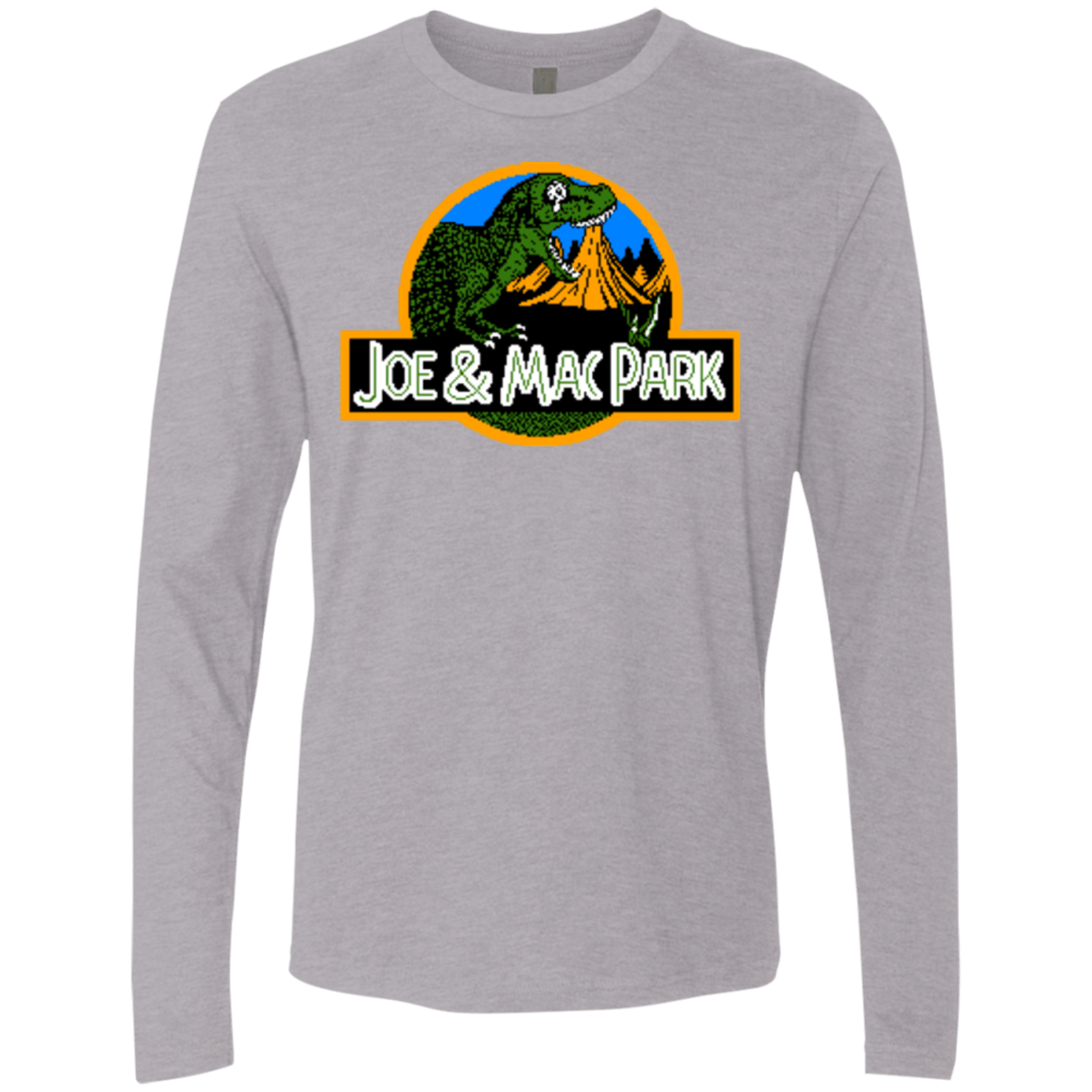 T-Shirts Heather Grey / Small Caveman park Men's Premium Long Sleeve