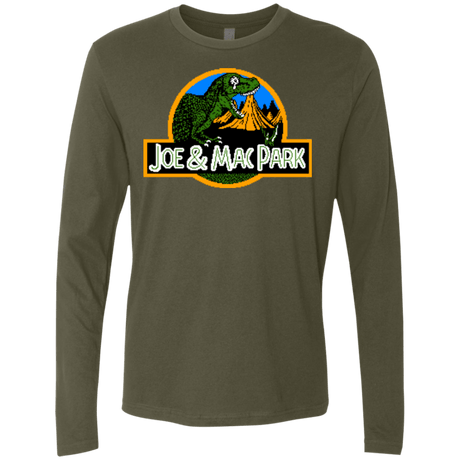T-Shirts Military Green / Small Caveman park Men's Premium Long Sleeve