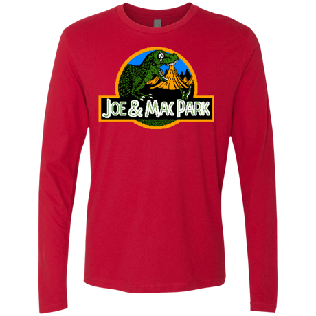 T-Shirts Red / Small Caveman park Men's Premium Long Sleeve