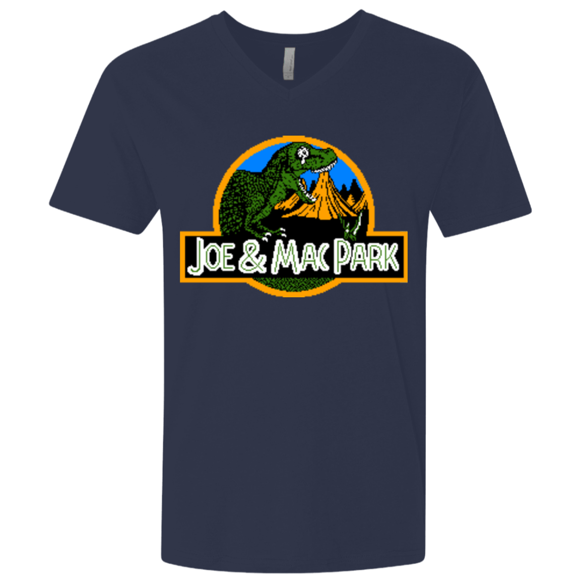 T-Shirts Midnight Navy / X-Small Caveman park Men's Premium V-Neck