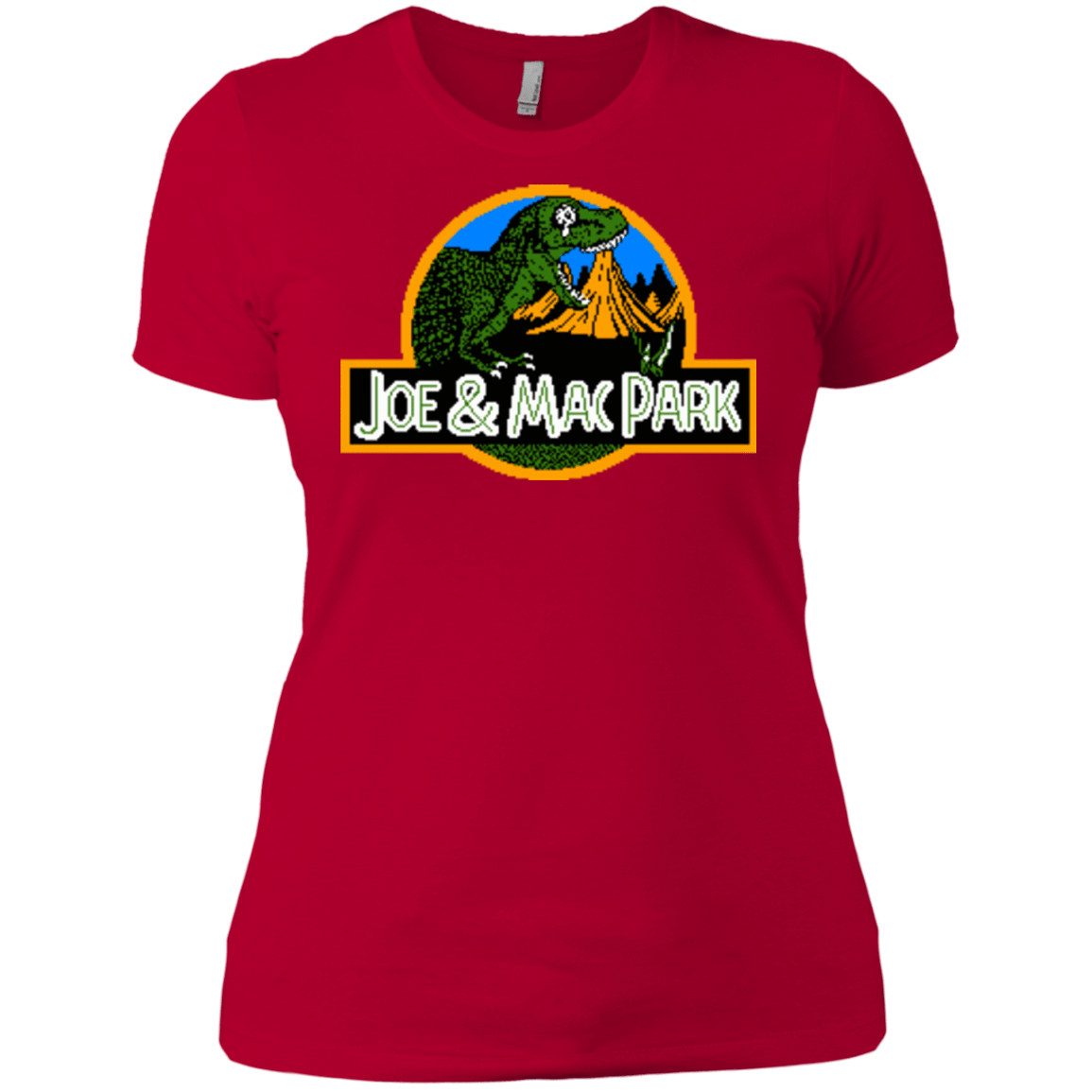 T-Shirts Red / X-Small Caveman park Women's Premium T-Shirt