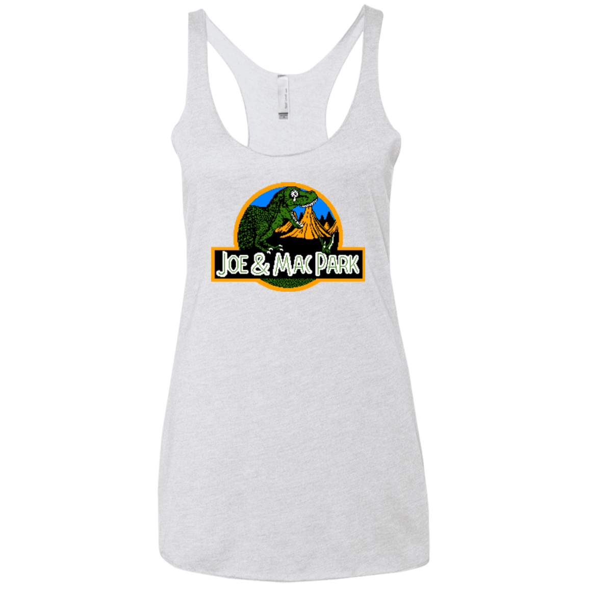 T-Shirts Heather White / X-Small Caveman park Women's Triblend Racerback Tank