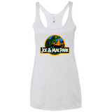 T-Shirts Heather White / X-Small Caveman park Women's Triblend Racerback Tank