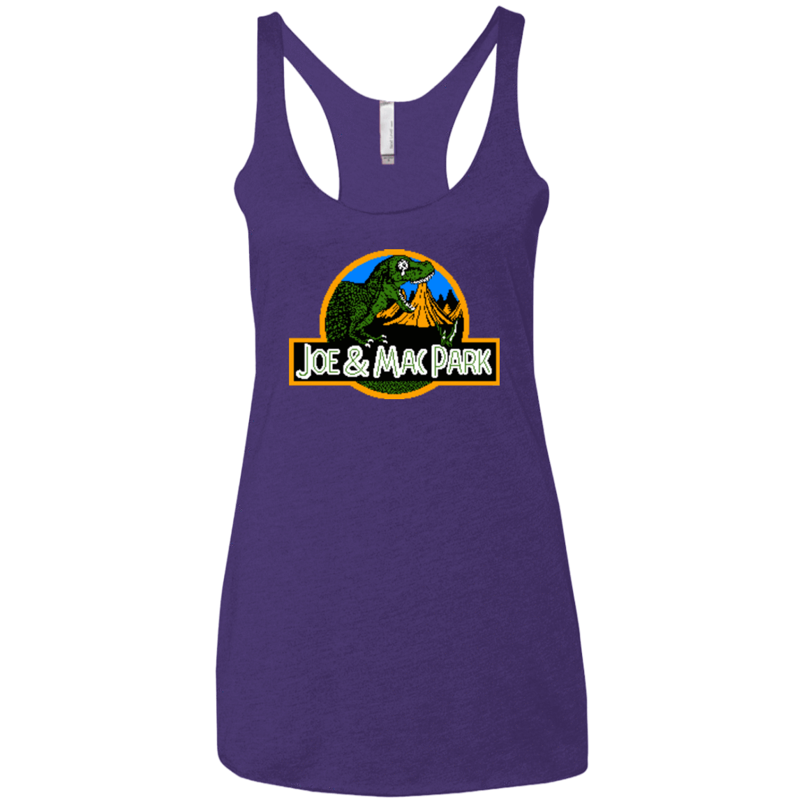 T-Shirts Purple / X-Small Caveman park Women's Triblend Racerback Tank
