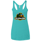 T-Shirts Tahiti Blue / X-Small Caveman park Women's Triblend Racerback Tank