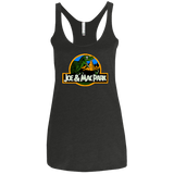 T-Shirts Vintage Black / X-Small Caveman park Women's Triblend Racerback Tank