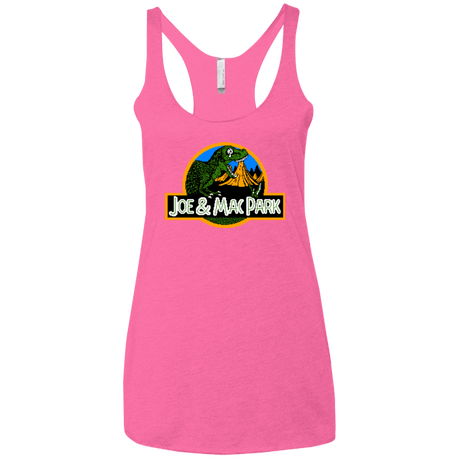 T-Shirts Vintage Pink / X-Small Caveman park Women's Triblend Racerback Tank