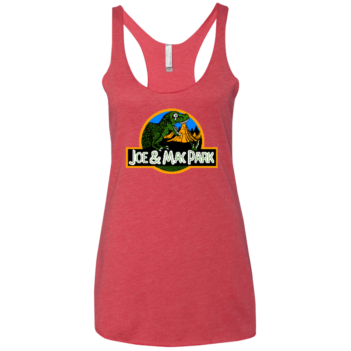 T-Shirts Vintage Red / X-Small Caveman park Women's Triblend Racerback Tank