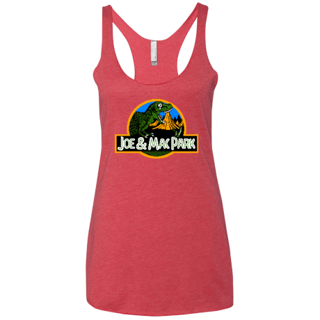 T-Shirts Vintage Red / X-Small Caveman park Women's Triblend Racerback Tank