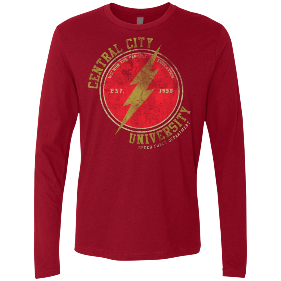T-Shirts Cardinal / Small Central City U Men's Premium Long Sleeve