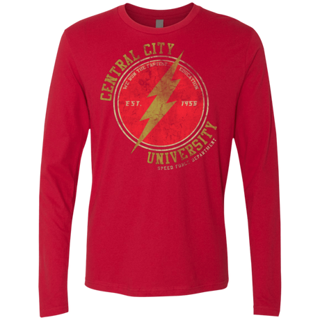 T-Shirts Red / Small Central City U Men's Premium Long Sleeve
