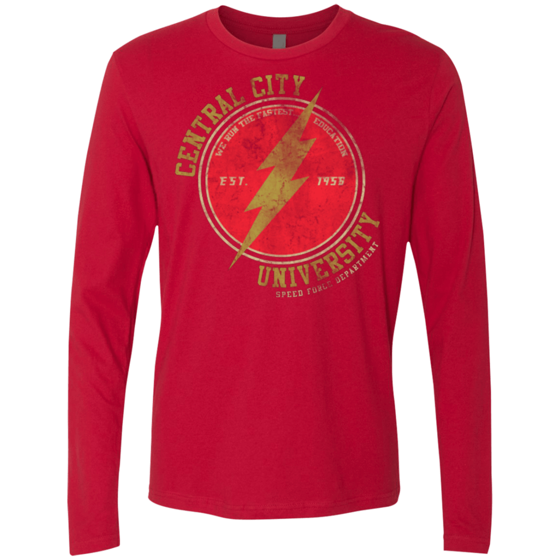 T-Shirts Red / Small Central City U Men's Premium Long Sleeve