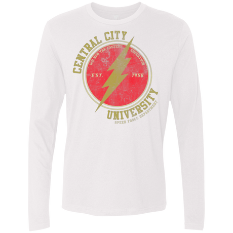 T-Shirts White / Small Central City U Men's Premium Long Sleeve