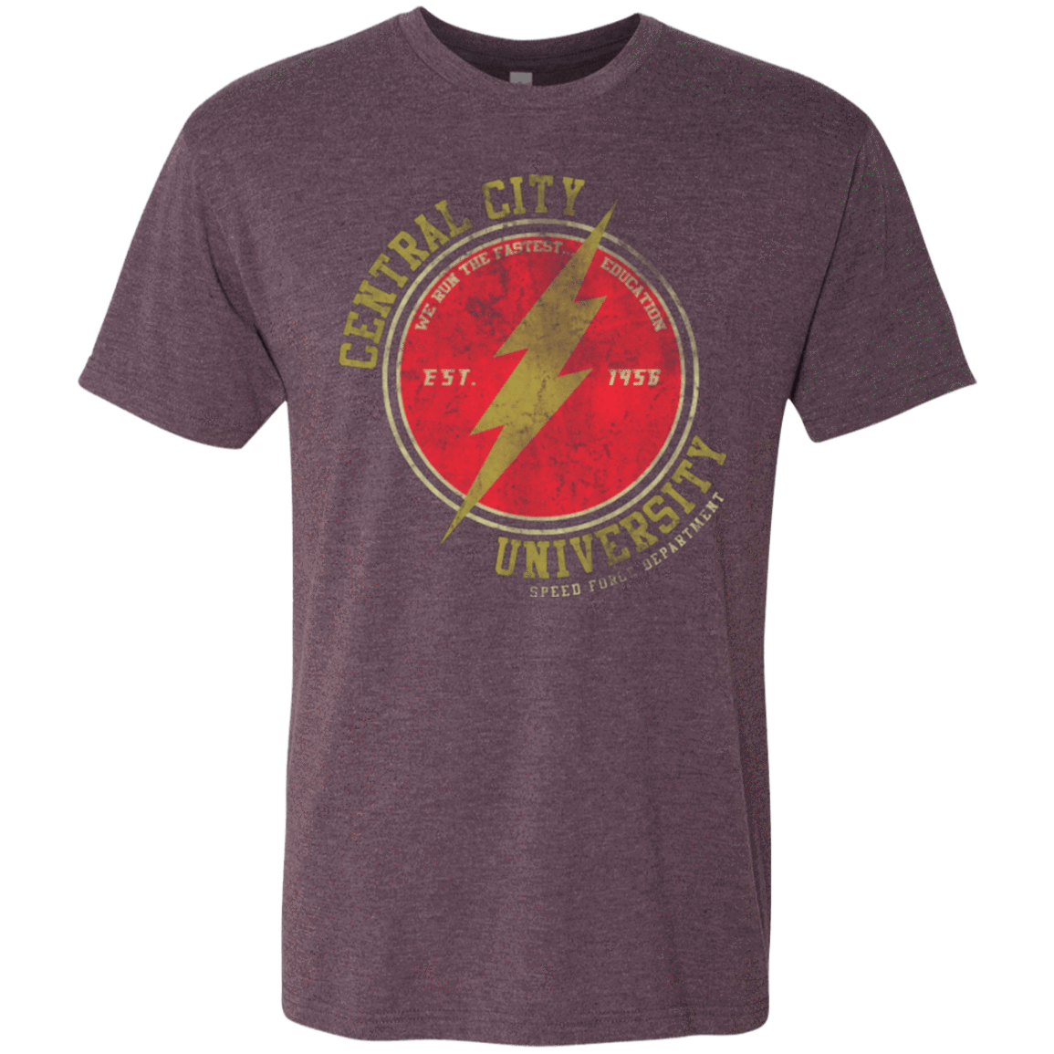 T-Shirts Vintage Purple / Small Central City U Men's Triblend T-Shirt