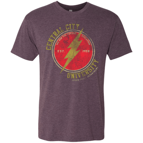 T-Shirts Vintage Purple / Small Central City U Men's Triblend T-Shirt