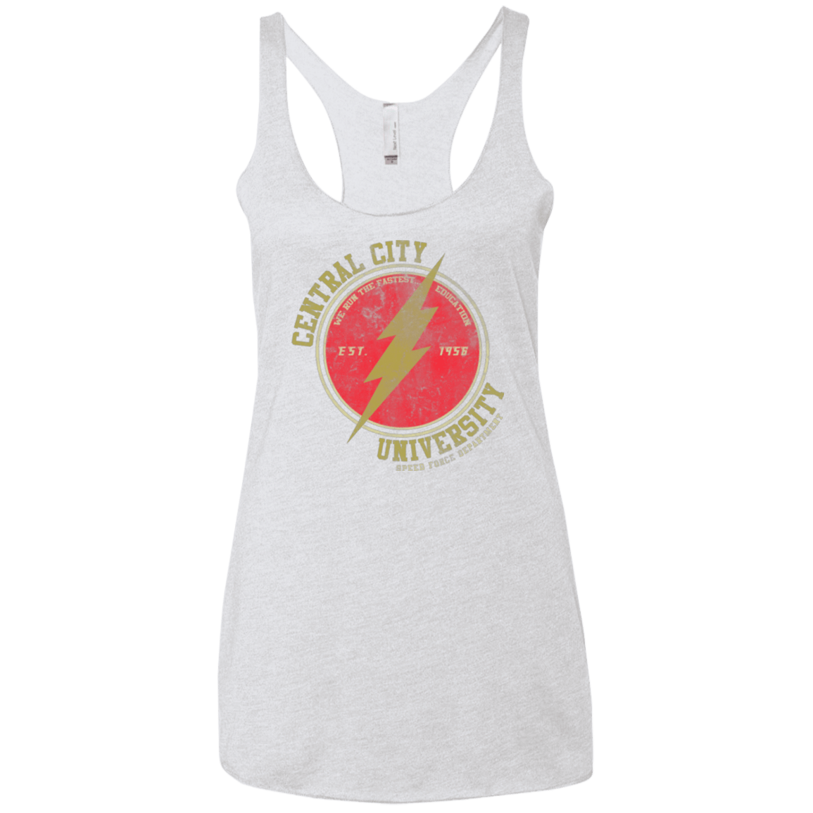 T-Shirts Heather White / X-Small Central City U Women's Triblend Racerback Tank