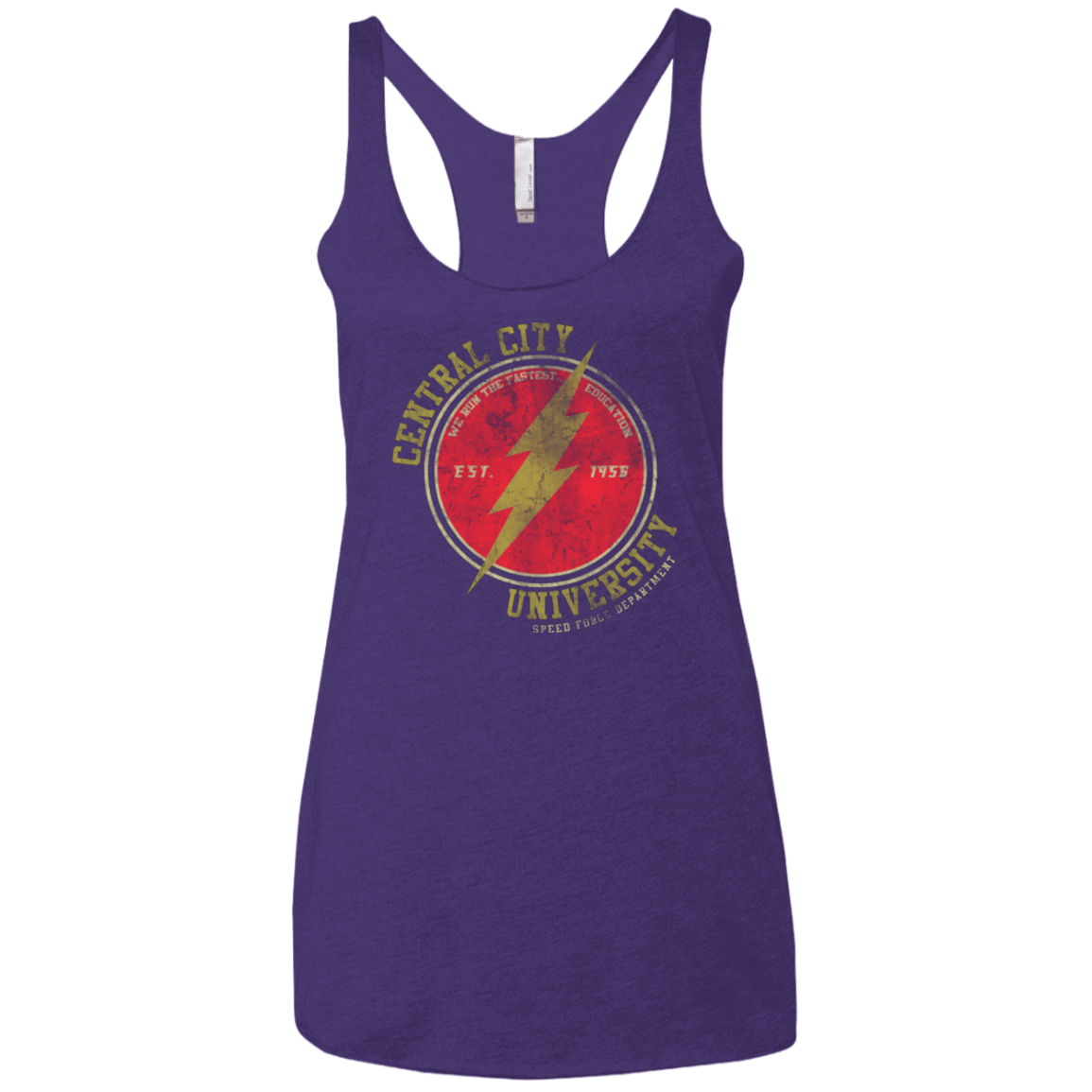 T-Shirts Purple / X-Small Central City U Women's Triblend Racerback Tank