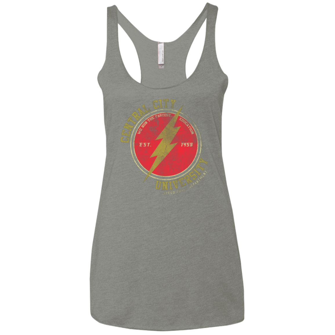 T-Shirts Venetian Grey / X-Small Central City U Women's Triblend Racerback Tank