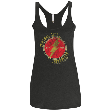 T-Shirts Vintage Black / X-Small Central City U Women's Triblend Racerback Tank