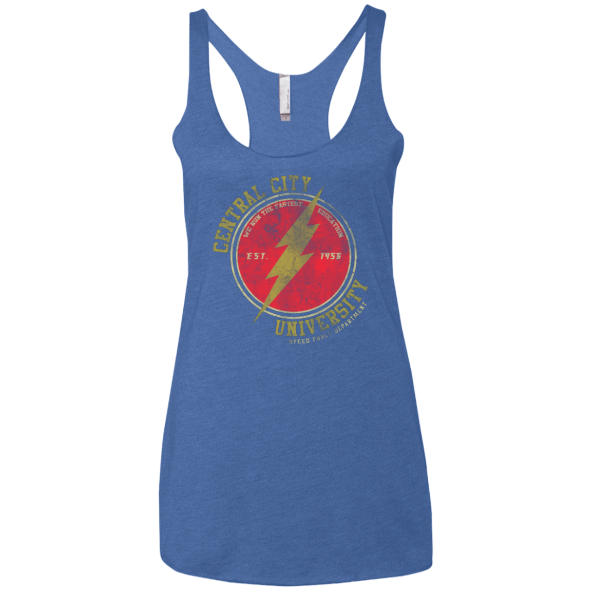 T-Shirts Vintage Royal / X-Small Central City U Women's Triblend Racerback Tank