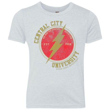 T-Shirts Heather White / YXS Central City U Youth Triblend T-Shirt