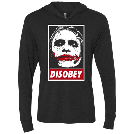 T-Shirts Vintage Black / X-Small Chaos and Disobey Triblend Long Sleeve Hoodie Tee
