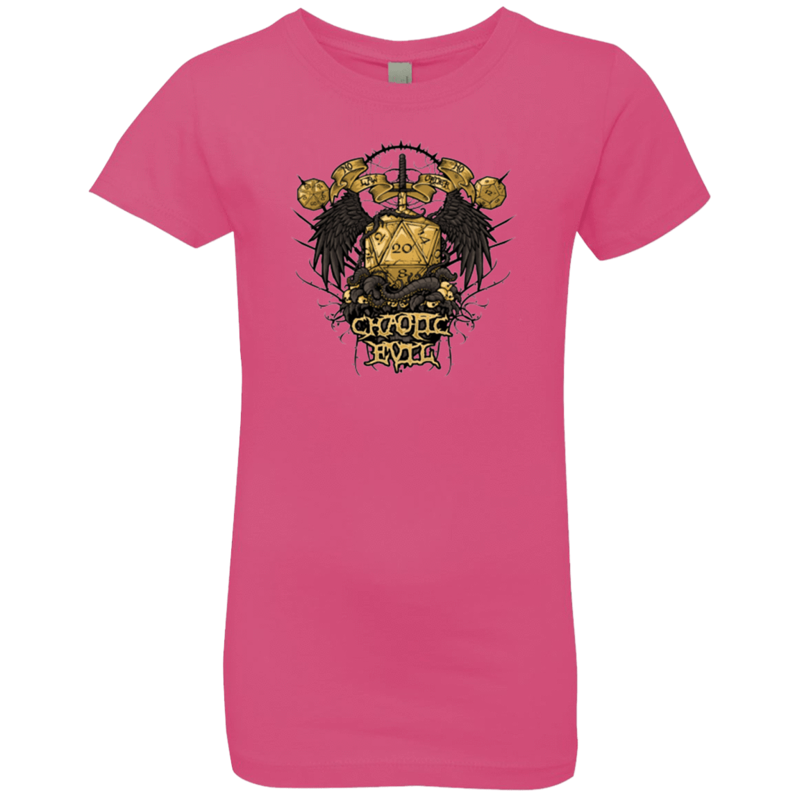 T-Shirts Hot Pink / YXS CHAOTIC EVIL Girls Premium T-Shirt
