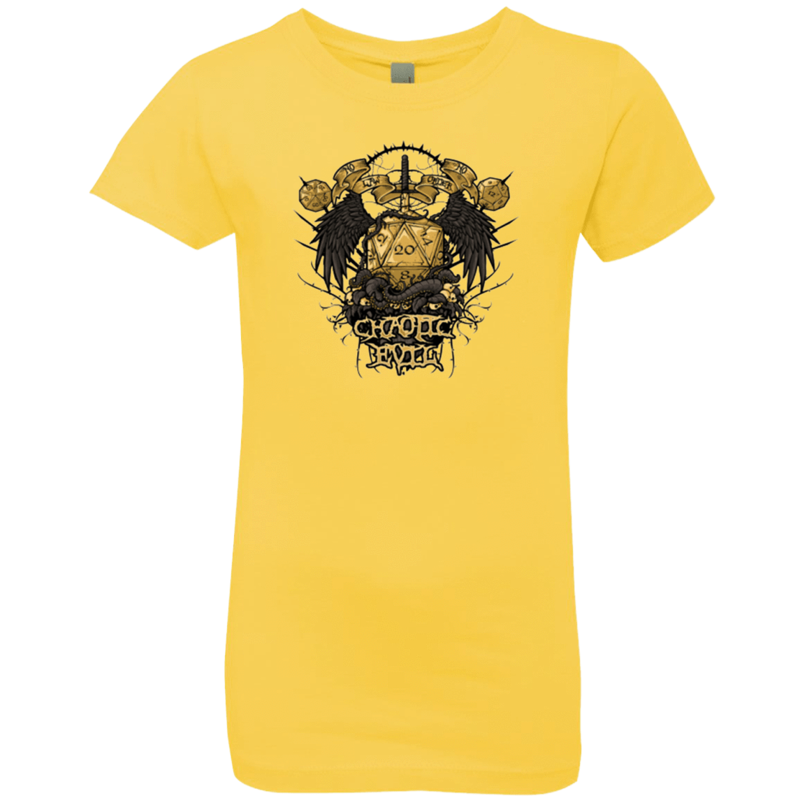 T-Shirts Vibrant Yellow / YXS CHAOTIC EVIL Girls Premium T-Shirt