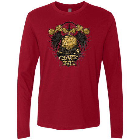 T-Shirts Cardinal / Small CHAOTIC EVIL Men's Premium Long Sleeve