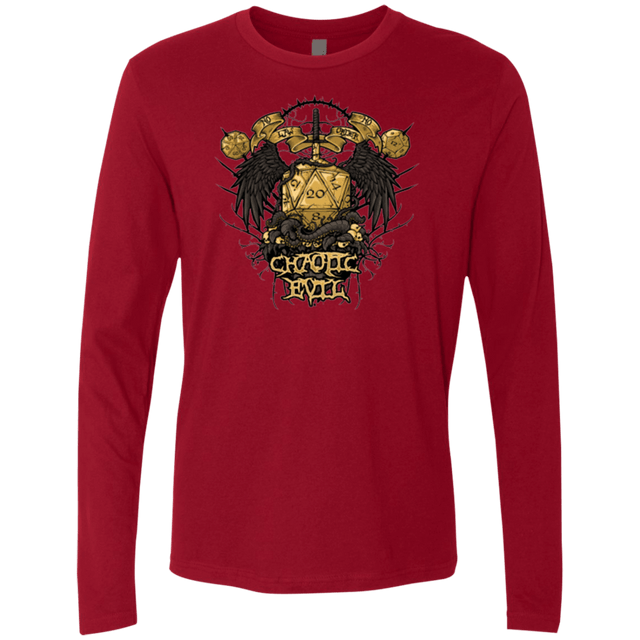 T-Shirts Cardinal / Small CHAOTIC EVIL Men's Premium Long Sleeve