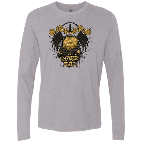 T-Shirts Heather Grey / Small CHAOTIC EVIL Men's Premium Long Sleeve