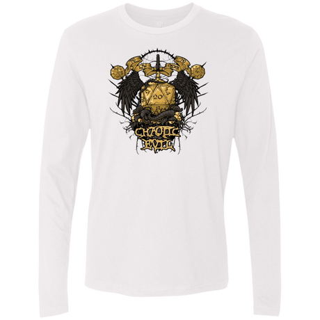 T-Shirts White / Small CHAOTIC EVIL Men's Premium Long Sleeve