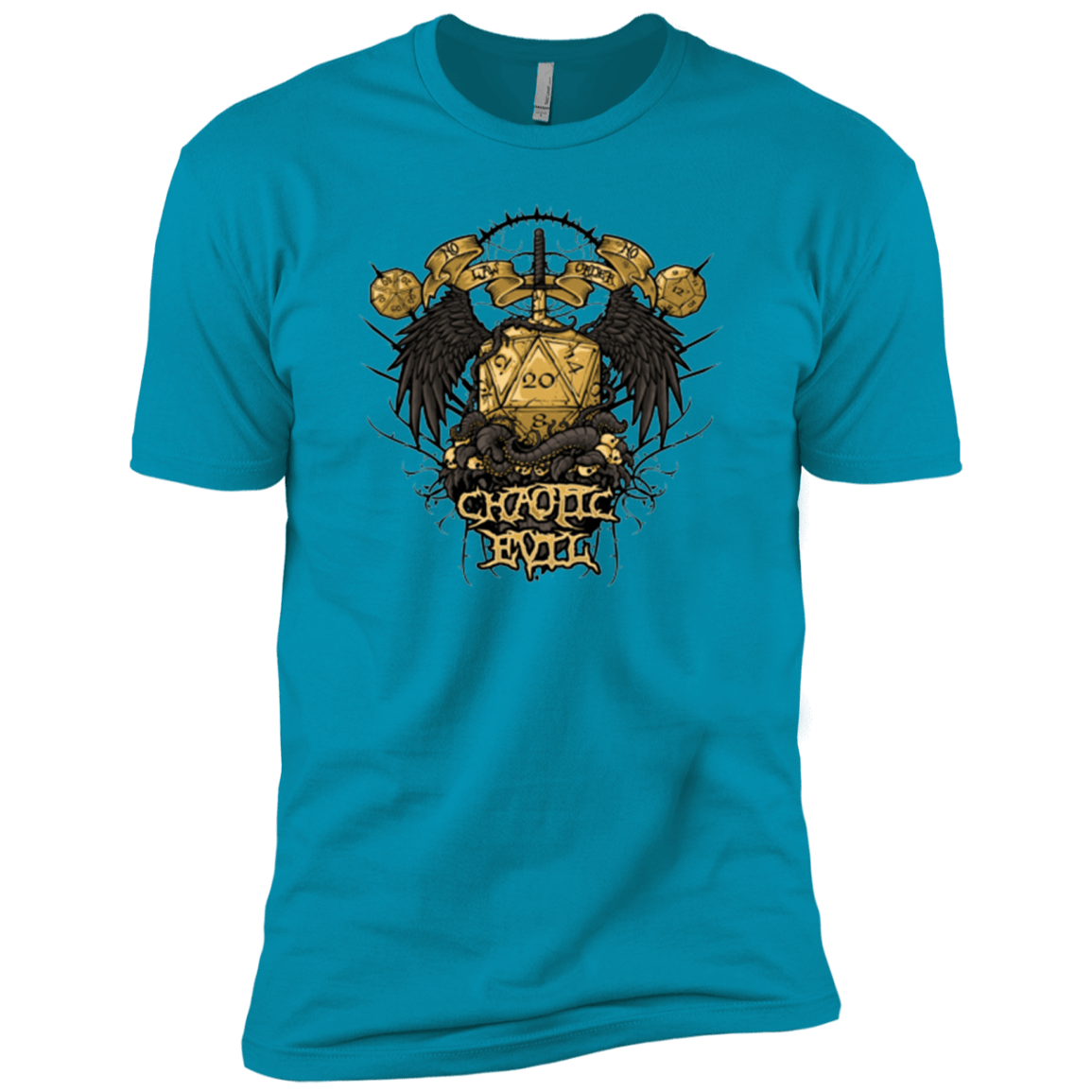 T-Shirts Turquoise / X-Small CHAOTIC EVIL Men's Premium T-Shirt