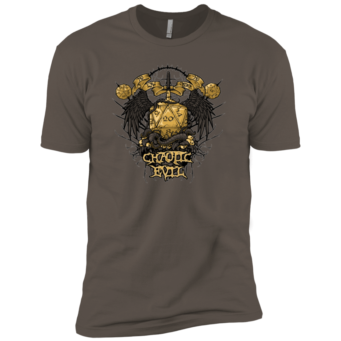 T-Shirts Warm Grey / X-Small CHAOTIC EVIL Men's Premium T-Shirt