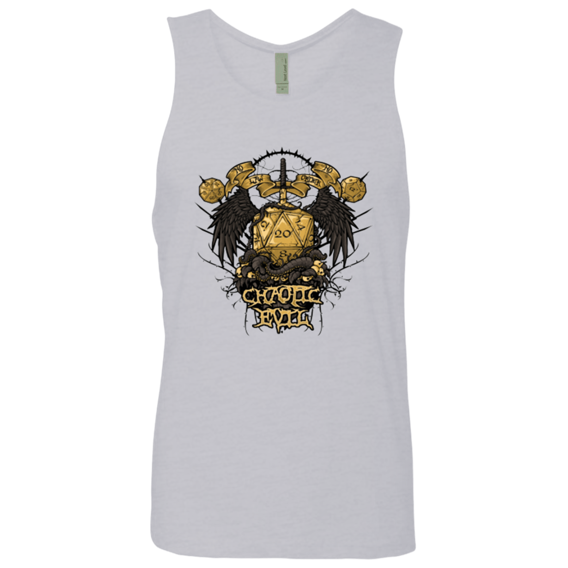 T-Shirts Heather Grey / Small CHAOTIC EVIL Men's Premium Tank Top