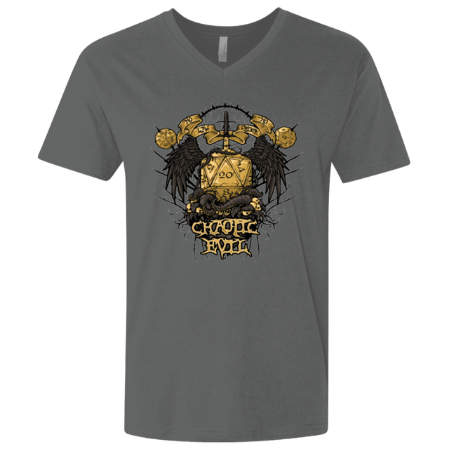 T-Shirts Heavy Metal / X-Small CHAOTIC EVIL Men's Premium V-Neck
