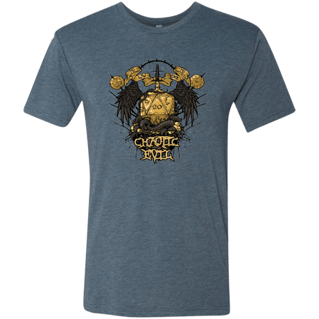 T-Shirts Indigo / Small CHAOTIC EVIL Men's Triblend T-Shirt