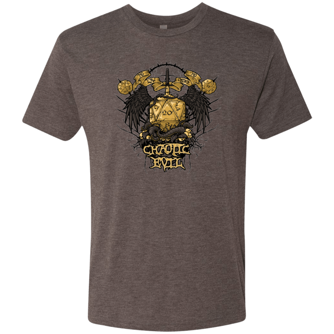 T-Shirts Macchiato / Small CHAOTIC EVIL Men's Triblend T-Shirt