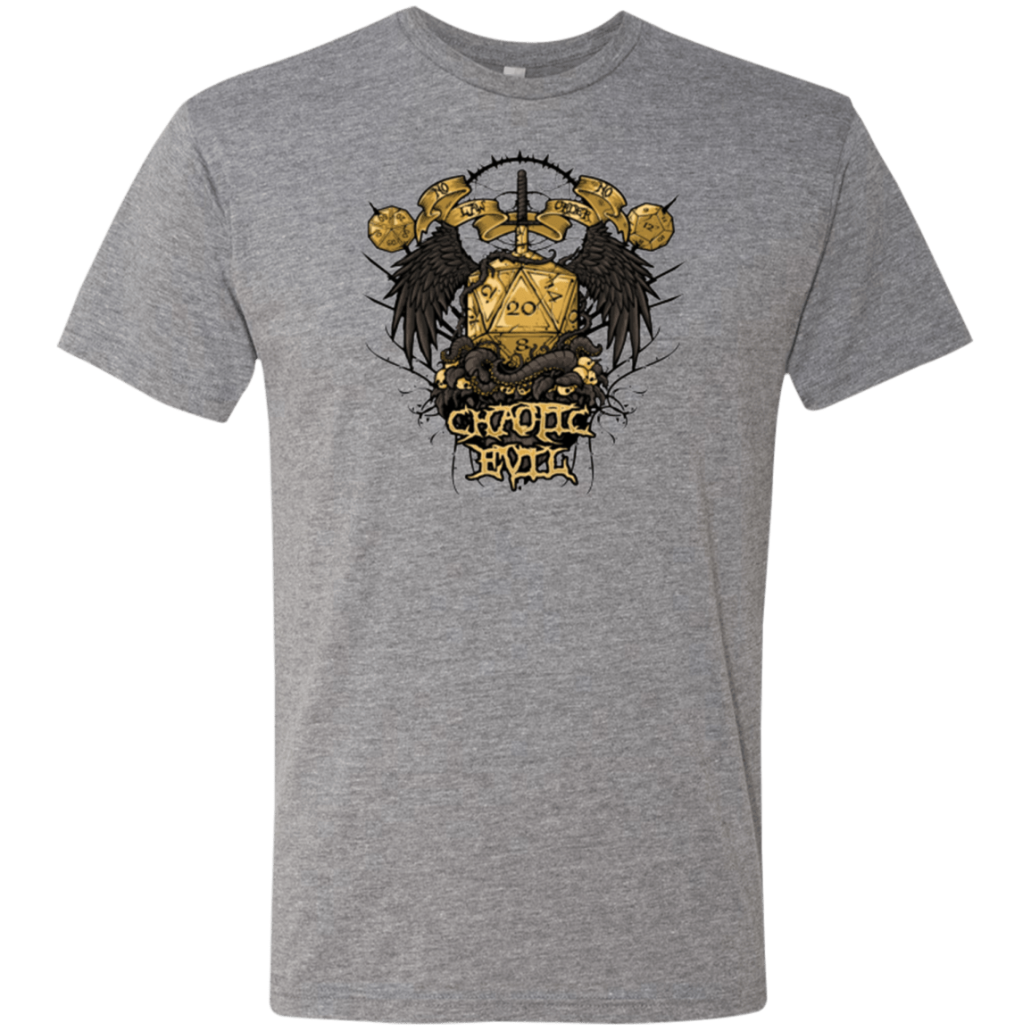 T-Shirts Premium Heather / Small CHAOTIC EVIL Men's Triblend T-Shirt