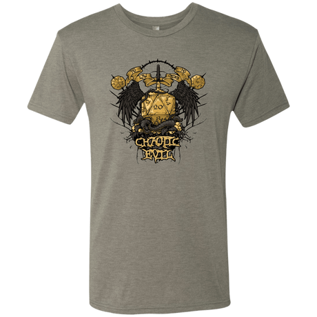 T-Shirts Venetian Grey / Small CHAOTIC EVIL Men's Triblend T-Shirt