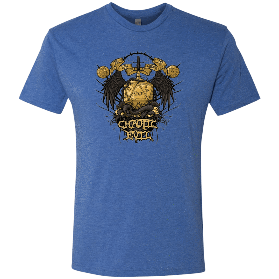 T-Shirts Vintage Royal / Small CHAOTIC EVIL Men's Triblend T-Shirt