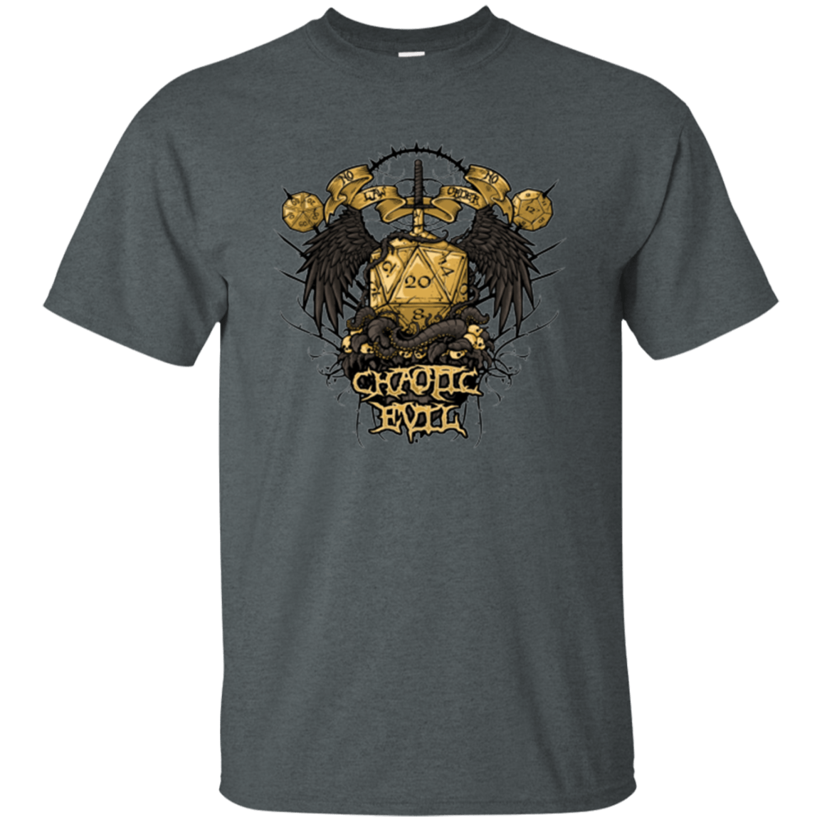 T-Shirts Dark Heather / Small CHAOTIC EVIL T-Shirt