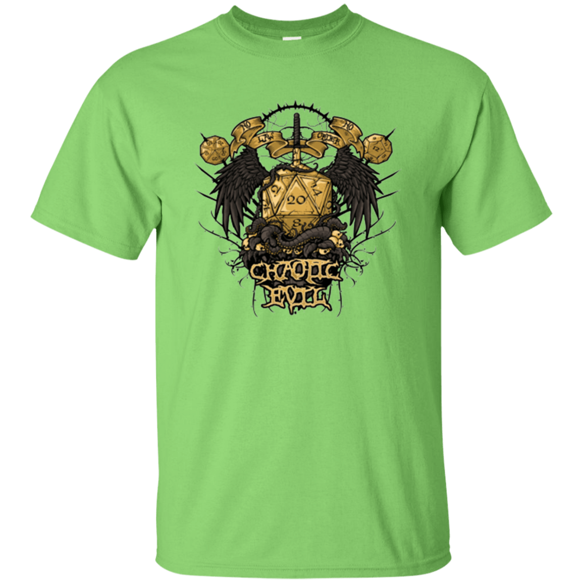 T-Shirts Lime / Small CHAOTIC EVIL T-Shirt