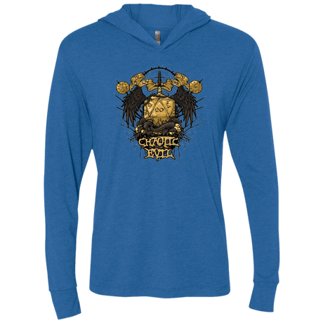 T-Shirts Vintage Royal / X-Small CHAOTIC EVIL Triblend Long Sleeve Hoodie Tee