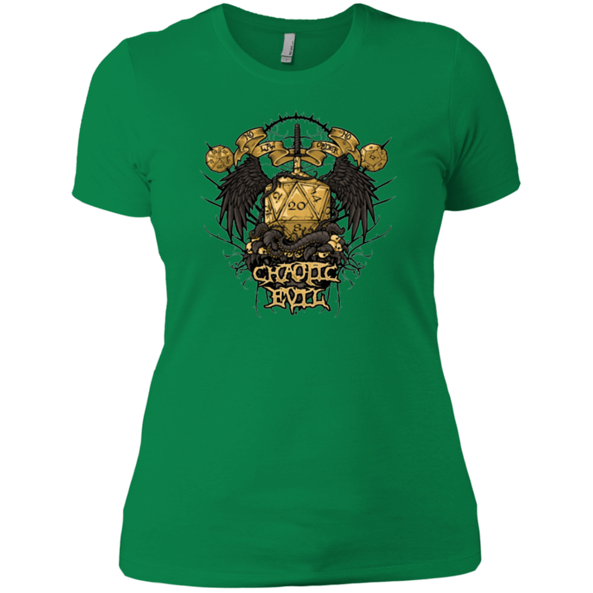 T-Shirts Kelly Green / X-Small CHAOTIC EVIL Women's Premium T-Shirt