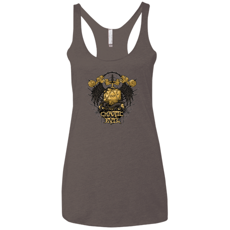 T-Shirts Macchiato / X-Small CHAOTIC EVIL Women's Triblend Racerback Tank