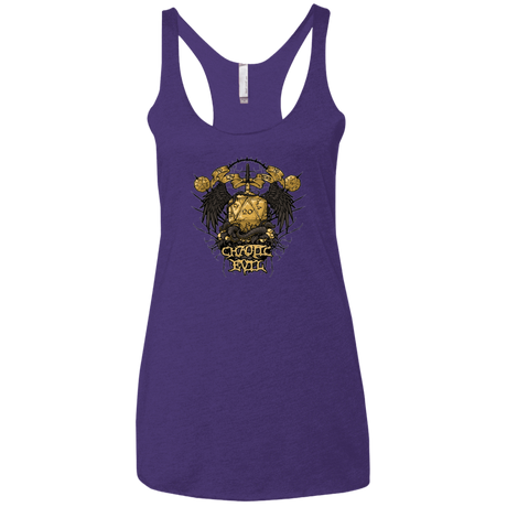 T-Shirts Purple / X-Small CHAOTIC EVIL Women's Triblend Racerback Tank